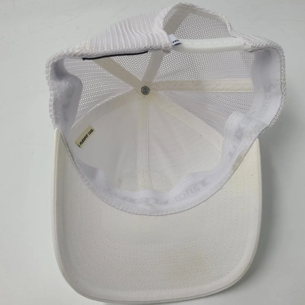 Travis Mathew Hat Snapback Trucker Mesh White Blue California Golf Palm Tree Men
